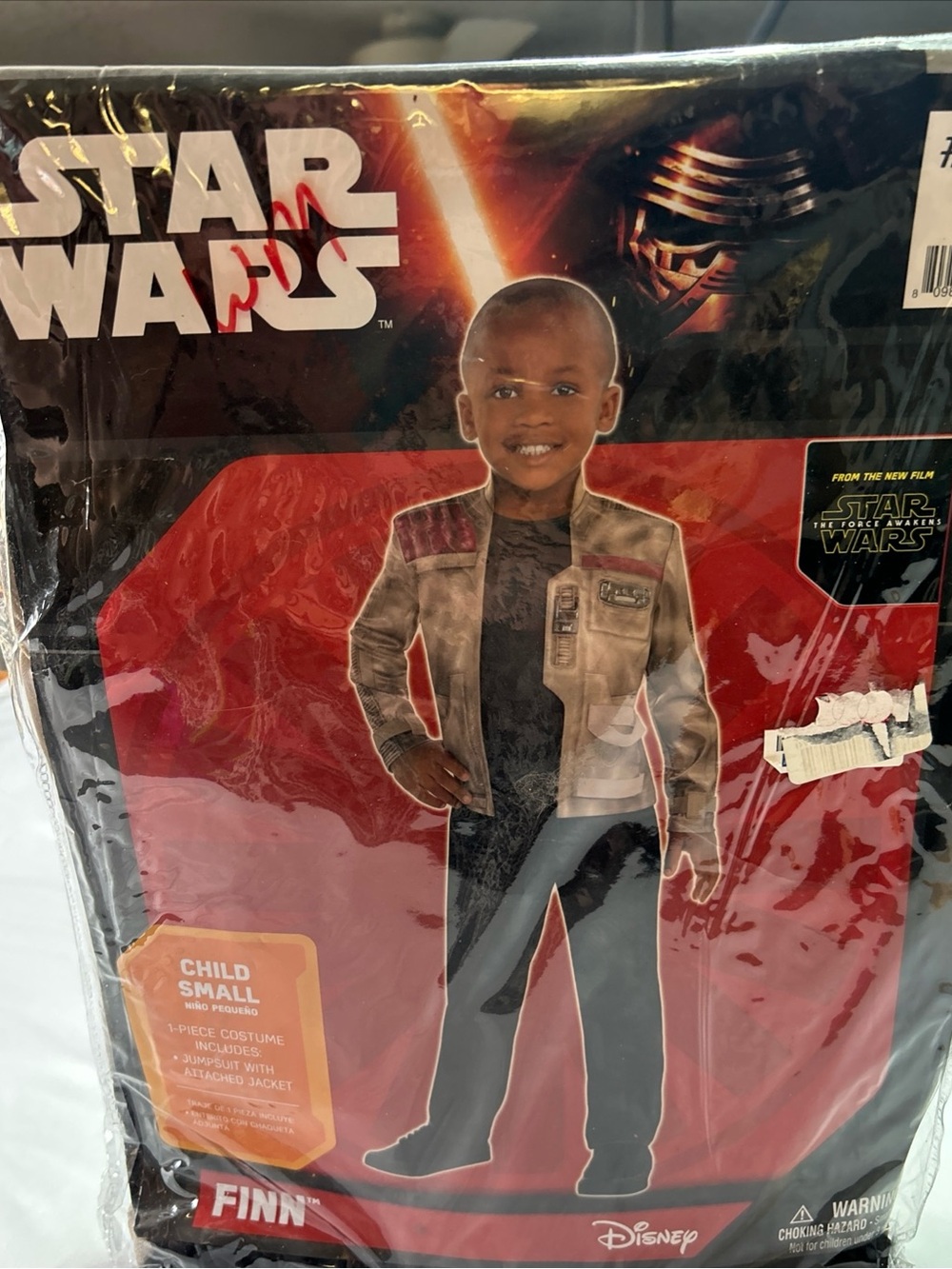 Star Wars Finn Costume Jacket in Brown and Black size small New